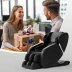 Full-Body Massage Chair with Foot Rollers & Touchscreen | Black