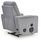 Pineland - Glider Power Recliner With Audio System - Pewter