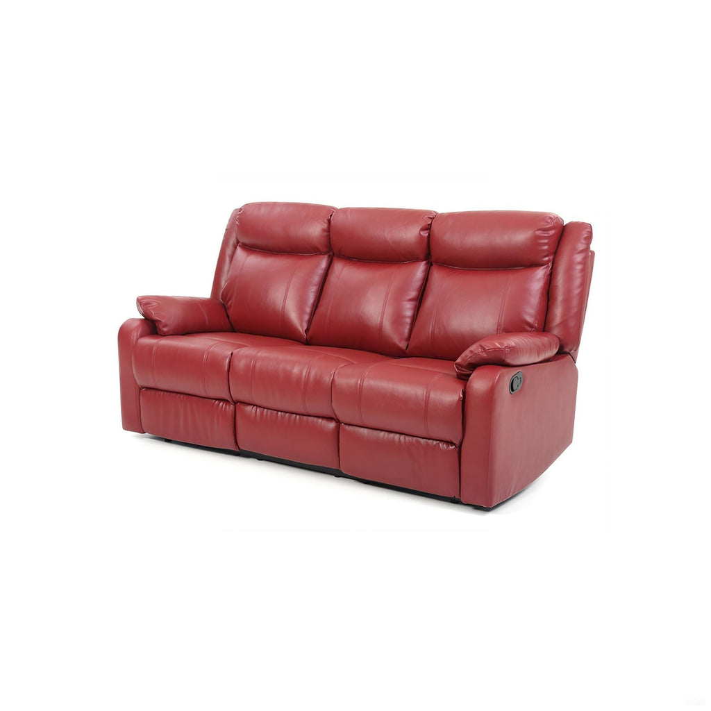 Contemporary Three Seater Reclining Sofa with Double Recliners - Multiple Colors