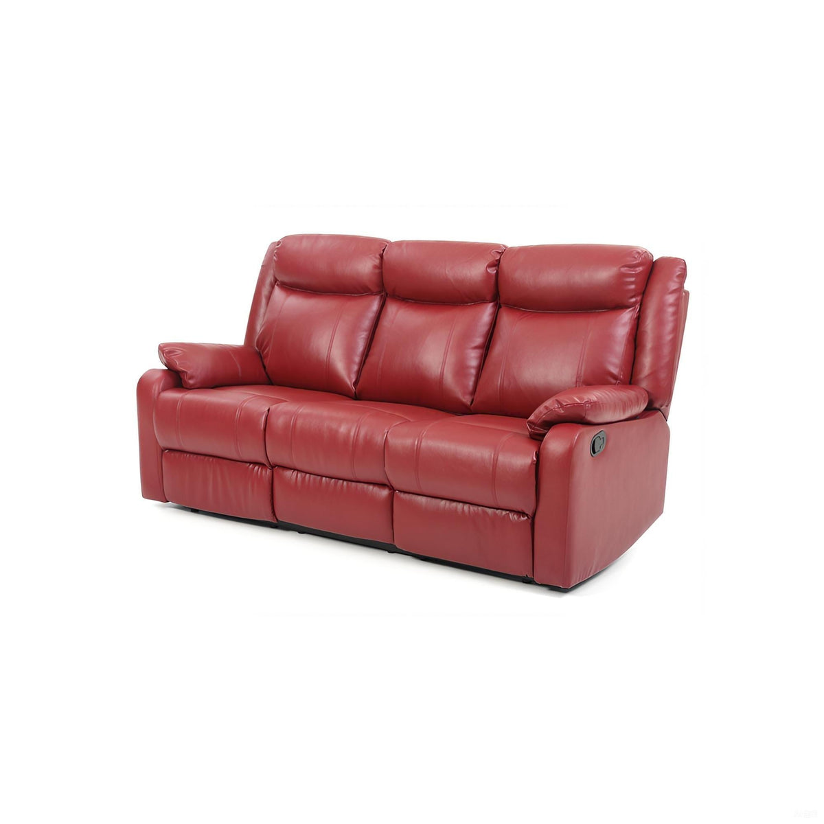 Contemporary Three Seater Reclining Sofa with Double Recliners - Multiple Colors