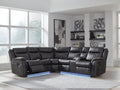Sultan Meadow - 2-Piece Reclining Sectional - Carbon