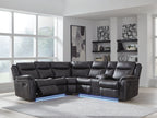 Sultan Meadow - 2-Piece Reclining Sectional - Carbon