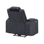 Power Recliner Chair with Power Headrest and LED Lighting - Black, Dark Brown, or Dark Gray