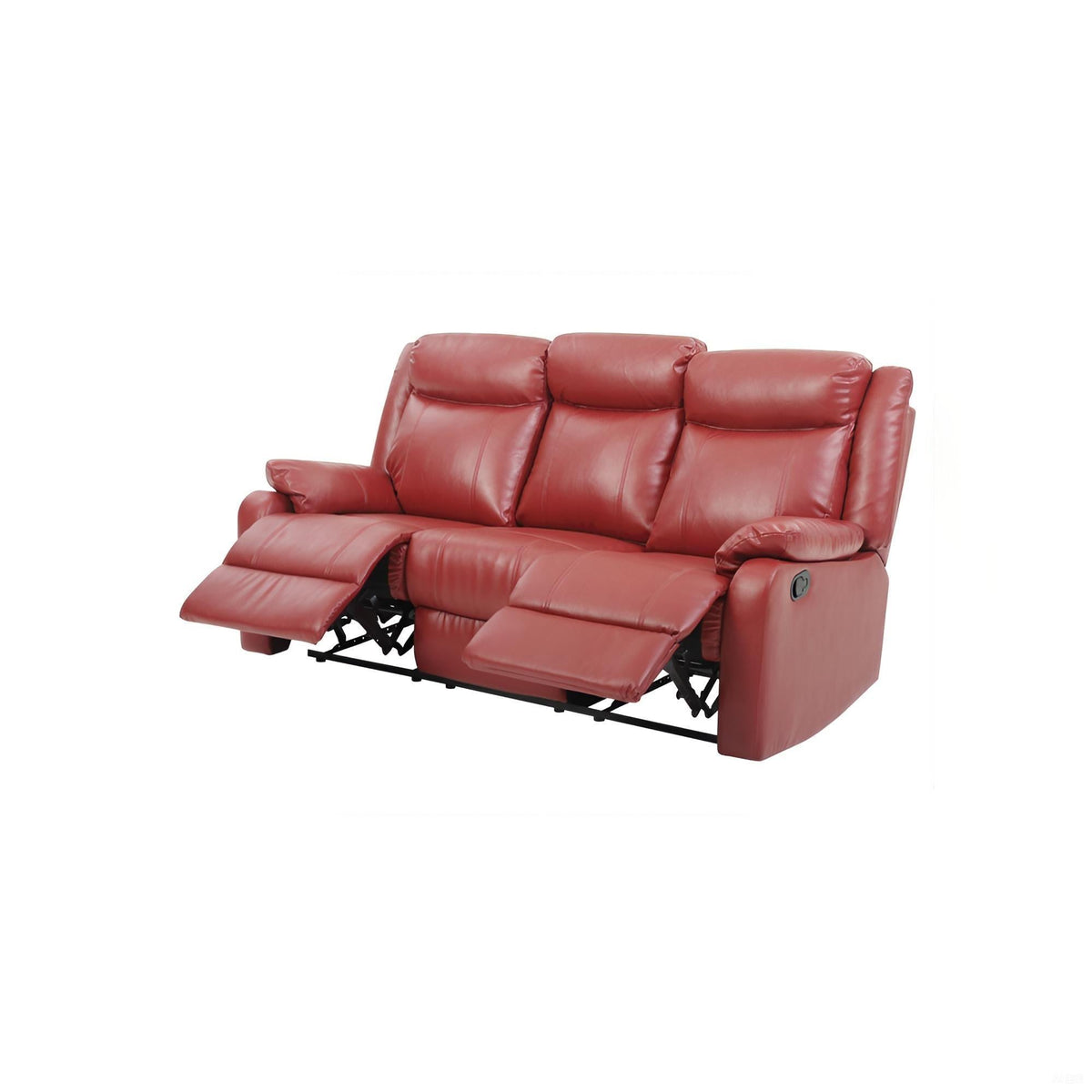 Contemporary Three Seater Reclining Sofa with Double Recliners - Multiple Colors