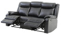 Contemporary Three Seater Reclining Sofa with Double Recliners - Multiple Colors