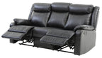 Contemporary Three Seater Reclining Sofa with Double Recliners - Multiple Colors