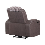 Power Recliner Chair with Power Headrest and LED Lighting - Black, Dark Brown, or Dark Gray