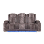 Duran power reclining living room seating in Dark Brown, supplier color reference