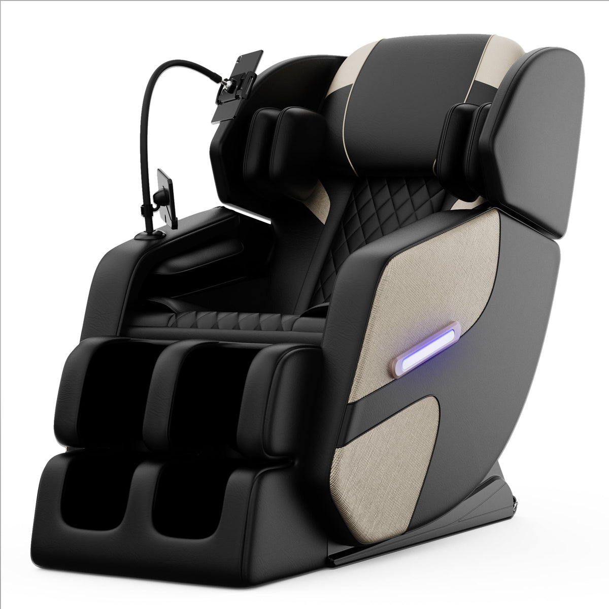 Massage Chair Recliner with Zero Gravity and Full Body Air Pressure - PU Leather