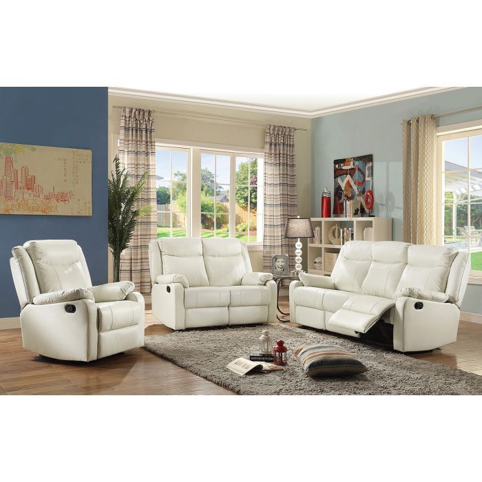 Contemporary Three Seater Reclining Sofa with Double Recliners - Multiple Colors