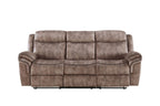 Zubaida Two Tone 3 Piece Recliner Living Room Set with Pillow-Top Armrests - Dark Gray or Dark Brown