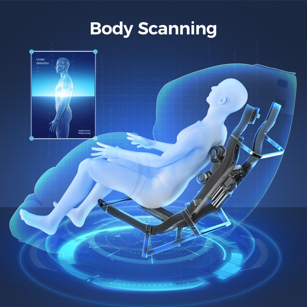 3D Zero Gravity Massage Chair with Full Body Shiatsu - Black or Beige