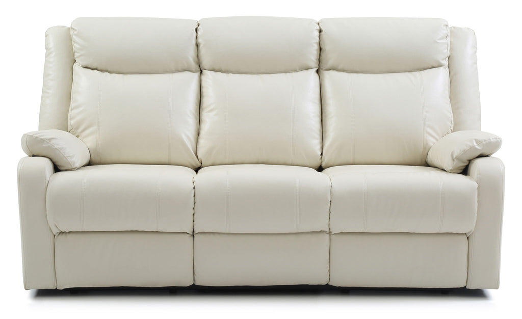 Contemporary Three Seater Reclining Sofa with Double Recliners - Multiple Colors
