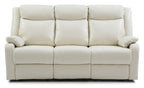 Contemporary Three Seater Reclining Sofa with Double Recliners - Multiple Colors