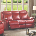Contemporary Three Seater Reclining Sofa with Double Recliners - Multiple Colors