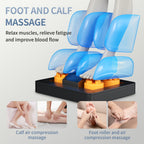 Full-Body Massage Chair with Foot Rollers & Touchscreen | Black