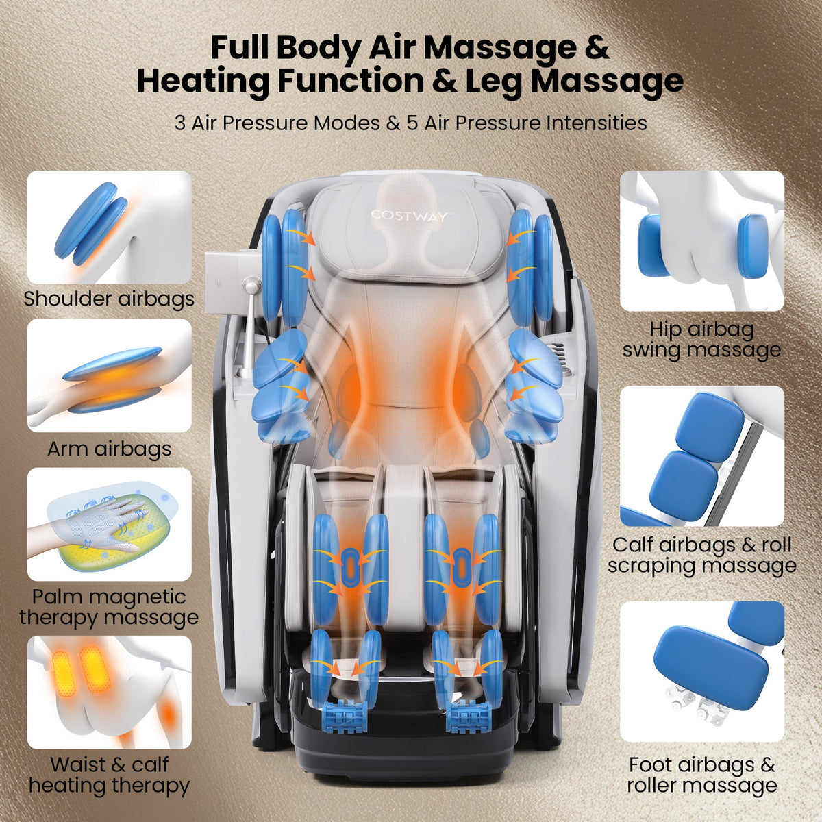 Kenzo 41 Dual-Roller Zero-Gravity Massage Chair