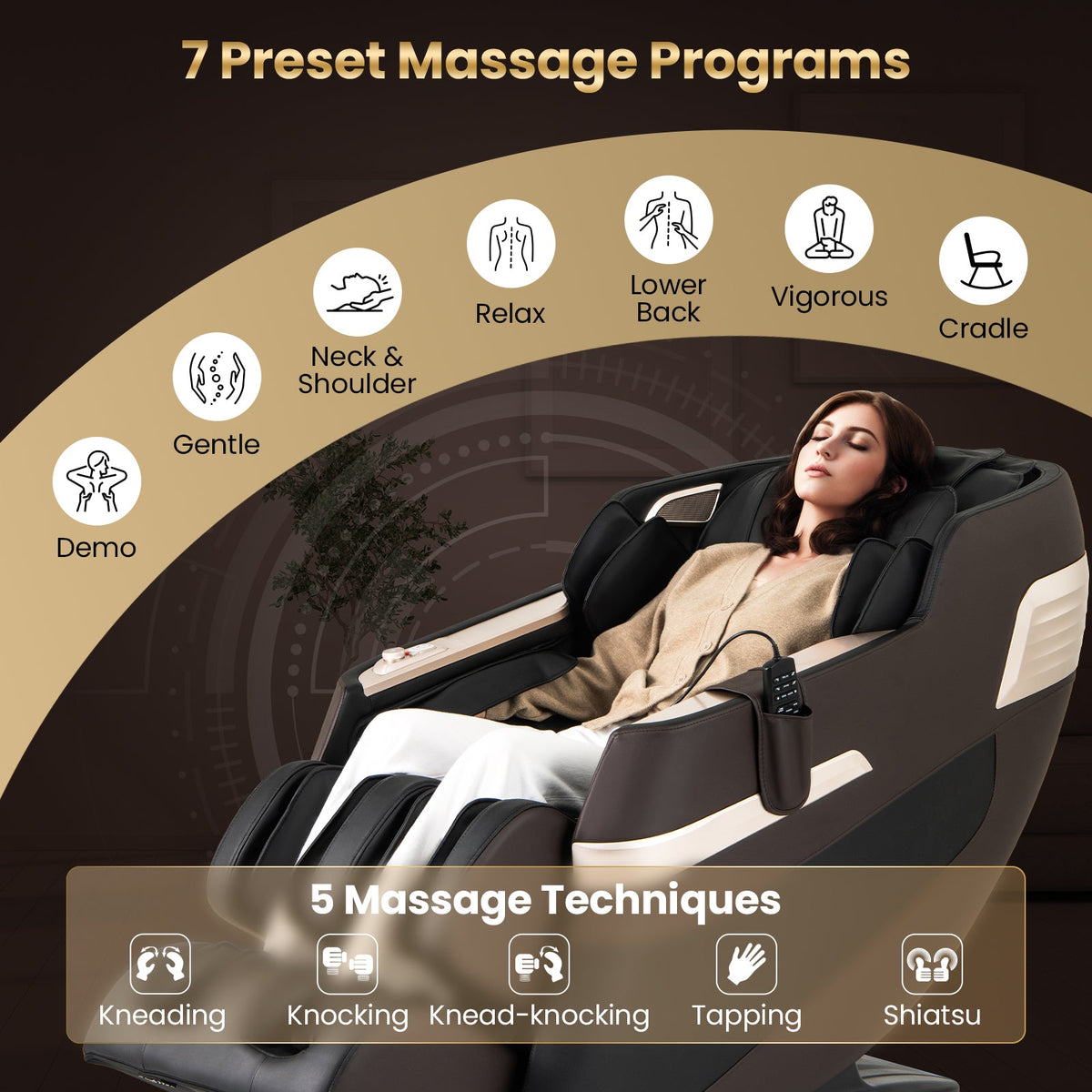 Relaxation 44 massage chair with airbags and heating, supplier product photograph