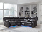 Sultan Meadow - 2-Piece Reclining Sectional - Carbon