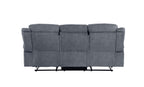 Zubaida Two Tone 3 Piece Recliner Living Room Set with Pillow-Top Armrests - Dark Gray or Dark Brown