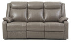Contemporary Three Seater Reclining Sofa with Double Recliners - Multiple Colors