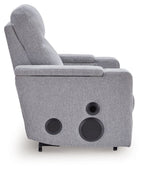 Pineland - Glider Power Recliner With Audio System - Pewter