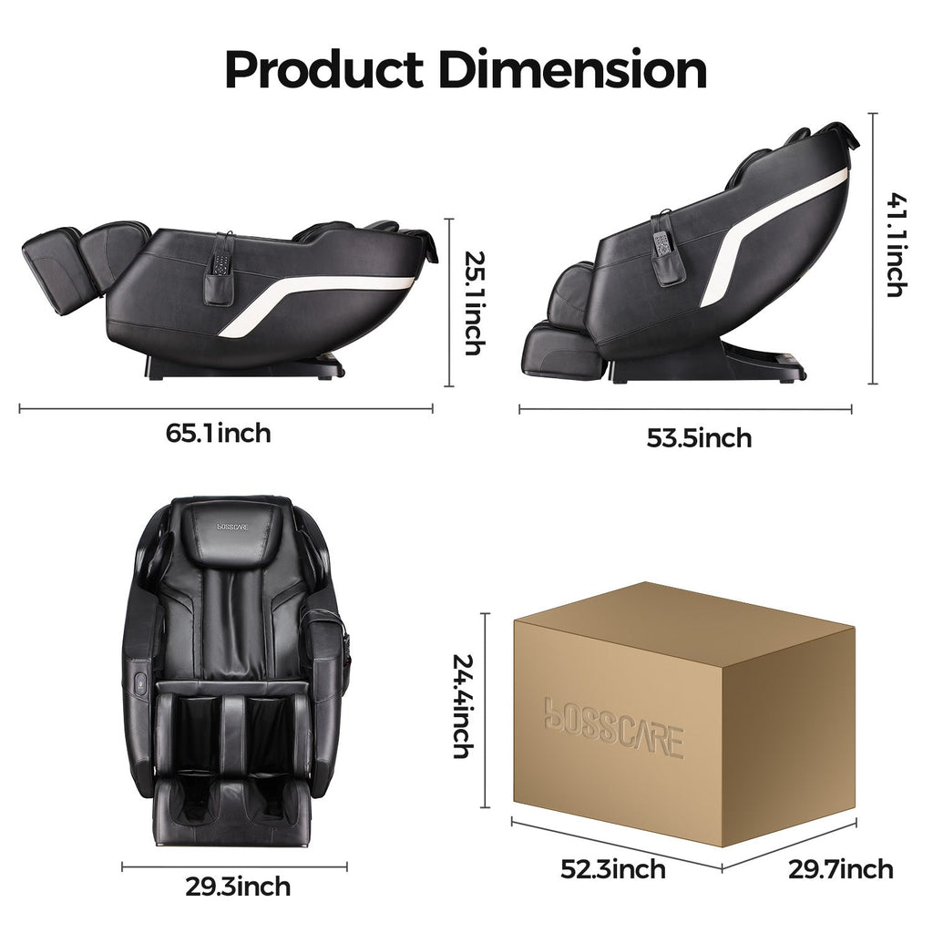 SL Track Full Body Massage Recliner with Airbag Massage - Brown or Black