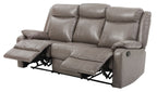 Contemporary Three Seater Reclining Sofa with Double Recliners - Multiple Colors