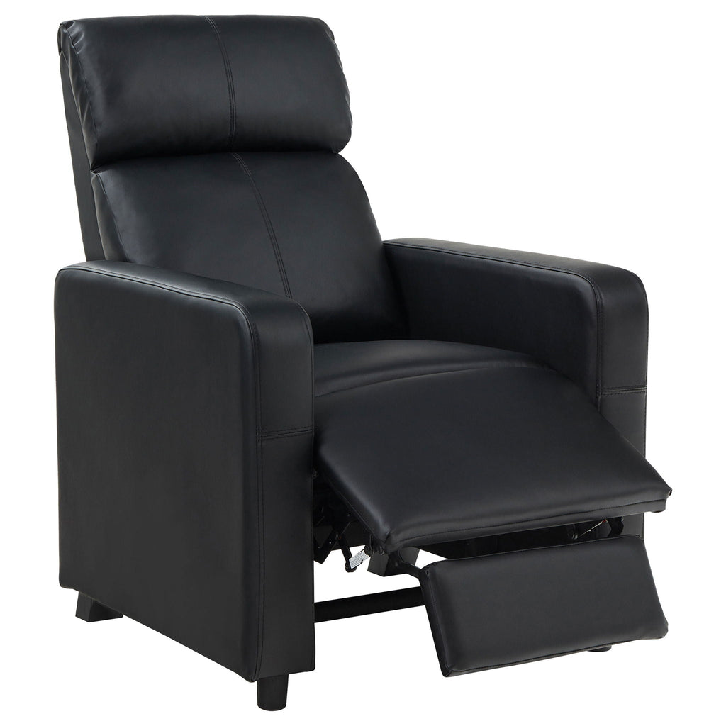 Toohey 7-Piece Home Theater Seating | 5 Recliners + 2 Consoles | Black