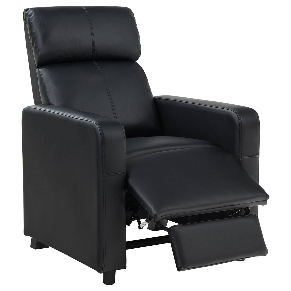 Toohey 7-Piece Home Theater Seating | 5 Recliners + 2 Consoles | Black