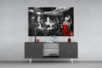 Red Dress Diner Legends Glass Wall Art