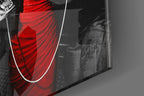 Red Dress Diner Legends Glass Wall Art
