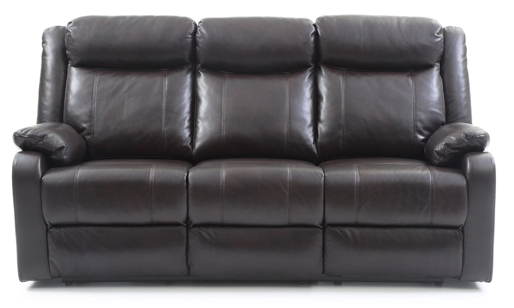 Contemporary Three Seater Reclining Sofa with Double Recliners - Multiple Colors