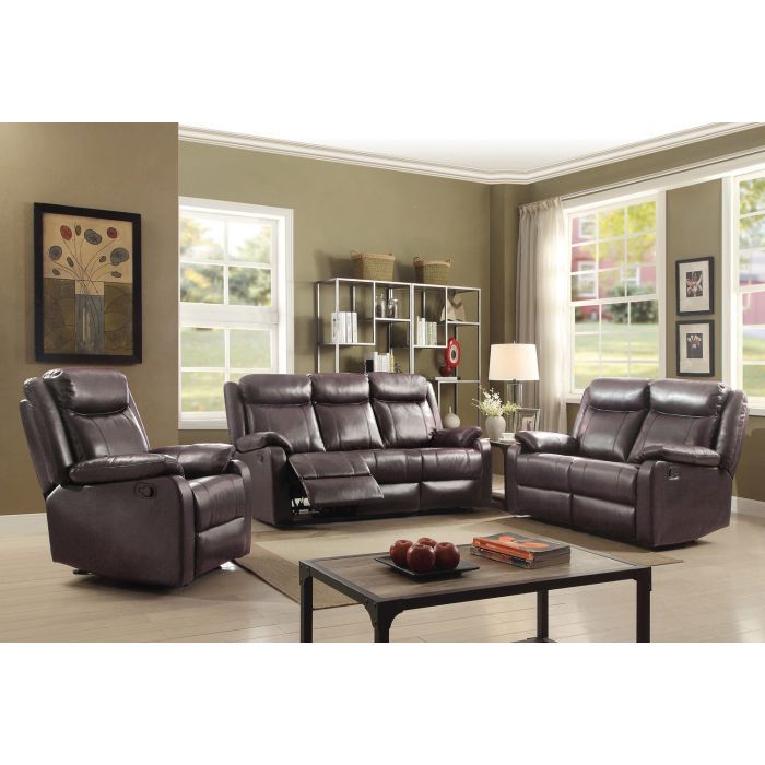 Contemporary Three Seater Reclining Sofa with Double Recliners - Multiple Colors