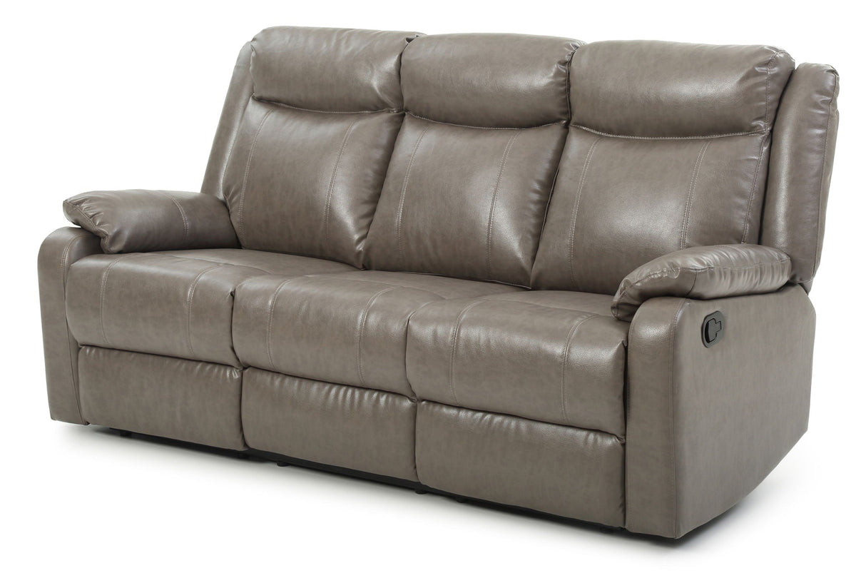 Contemporary Three Seater Reclining Sofa with Double Recliners - Multiple Colors