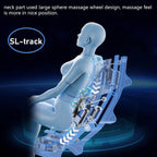 Equinox massage chair, manufacturer reclining position illustration