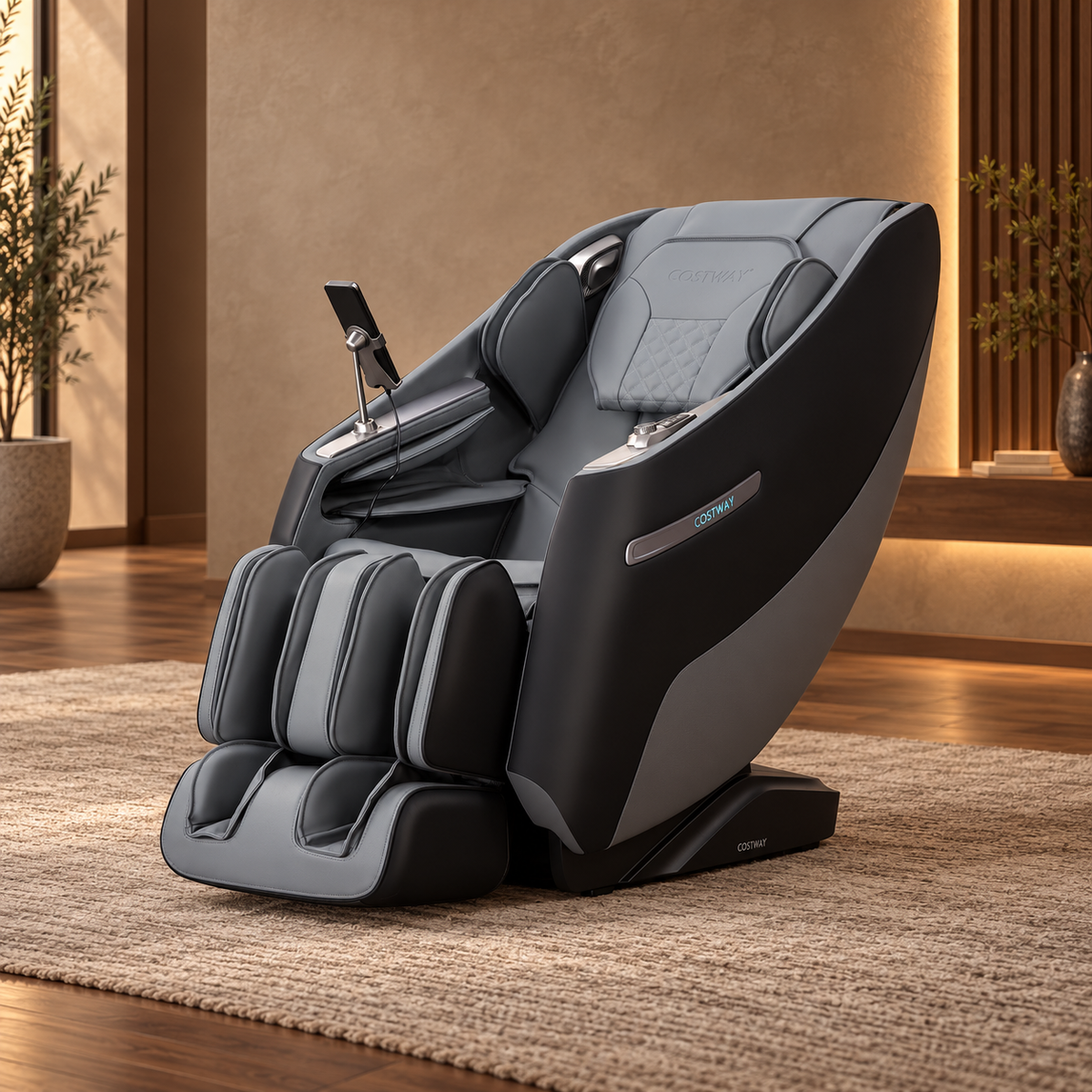 Relaxation 29 Full-Body Massage Chair with Airbags & Heat in a styled interior setting